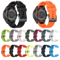 20/26 mm Adjustable Silicone Strap Replacement Thick Band Smart Watch Accessory for Garmin Descent mk3i / mk3/ Fenix 7X 7XPRO