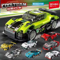 Sembo Block Cool Team Mobil Balap 714416 - 714423 - Mainan Koleksi - Mainan Anak - Mainan Balok - Lo