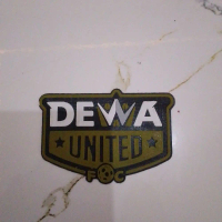 logo dewa united patch rubber timbul 3D
