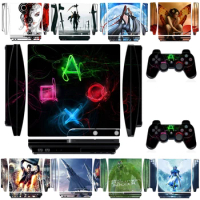 2902 Vinyl Skin Sticker Protector for Sony PS3 Slim PlayStation 3 Slim and 2 controller skins Sticke