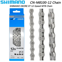 SHIMANO DEORE XT CN-M8100 12 Speed MTB Chain with Quick Links HYPERGLIDE for Mountain Bike Chain Original Bicycle Parts