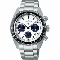 【SEIKO 精工】PROSPEX Speed Timer太陽能計時熊貓錶-39mm 情人節 禮物(V192-0AF0S/SSC813P1)