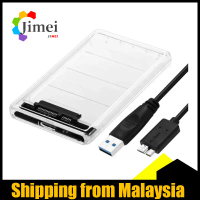 2.5 inch USB 3.0 External Hard Drive Enclosure USB3.0 to SATA Portable Clear Hard Disk Case for 2.5