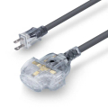 PowerSync 群加 TU23V805 2P 1擴3插工業用動力延長線(灰色, 5M)