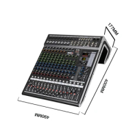 16 Channel Live Audio Mixer Sound Mixing Console Computer Input 48v Power Model Origin Type for Karaoke Party