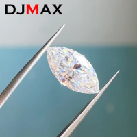 DJMAX 0.1-12ct Rare Marquise Cut Moissanite Loose Stone D Color VVS1 Lab Grown Super White Certified Marquise Moissanite Diamond