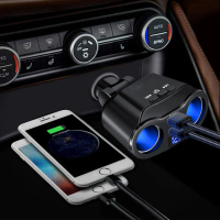 Promo Taffware Car Charger Bluetooth LED Display USB Cigarette Port 90W - A9 Murah