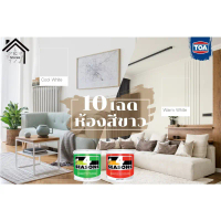 TOA สีน้ำทาบ้าน ภายใน และภายนอก ชนิดด้าน ทีโอเอ โฟร์ซีซั่นส์ ขนาด 1/4 หรือประมาณ 1 ลิตร 4 Seasons คํ