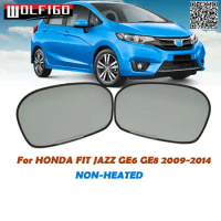 New Left Right Outer Rearview Side Mirror Glass Lens For HONDA FIT JAZZ GE6 GE8 FIT HYBIRD GP1 2009 2010 2011 2012 2013 2014