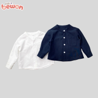 B023 Áo sơ mi cổ trụ cho bé vải Oxford chất lượng cao lên form cực xinh & chững chạc Bewon Kids (Siz