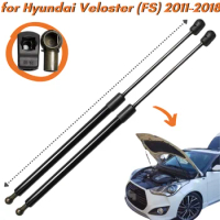Qty(2) Hood Struts for Hyundai Veloster (FS) 2011-2018 Front Bonnet Gas Springs Dampers Shock Absorber Lift Supports Strut Bars