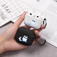 Cartoon Comic Cute Bad Sunglasses Cat Airpod Case Cool Earphone Cover for AirPods 2 3 Pro 2nd Generation Case Gift for Fans Girl