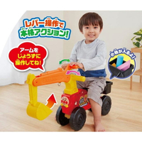 真愛日本 麵包超人 ANPANMAN 挖土機 乘坐玩具 怪手 玩具 工程車 安全帽 可乘坐式 學步車