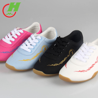 Red Cotton Tai Chi Shoes Tendon Bottom Summer Women's Canvas Soft Bottom Martial Arts Shoes Practice Shoes Men's Kung Fu Shoes Tai Chi Training