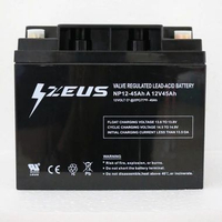 Baterai Aki UPS Solar Panel Vrla Gel 12v 45ah Zeus Vrla