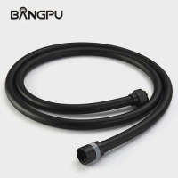 BANGPU 1.5m PVC Shower Hose Flexible Matte Black Universal Shower Hose Explosion-proof Bathroom Pipe Fittings Hose Anti Winding
