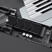 M.2 2280 SSD Radiator Heat Sink Hollow Heat Cooler Radiator Aluminum Alloy with Thermal Silicone Pad for PS5 Game Console