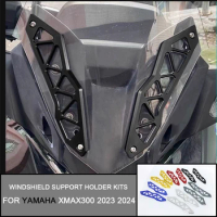For YAMAHA X-MAX 300 X-MAX300 XMAX 300 2023 2024 Motorcycle Windscreen Windshield Support Holder kits Screen Bracket XMAX300