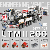 KEJI LTM11200 Liebherr RC Crane Engineering Vehicle Hoist Building Blocks Bricks Kits Toys Boy Chris