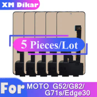 5 PCS/Lots NEW LCD For Motorola Moto G52 XT2221 Edge30 Display Touch Screen Panel Repair Assembly For Moto G71s G82