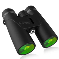 10X42 Powerful Binoculars Black Life Waterproof High-power Binoculars Outdoor Camping Moon Watching Binoculars