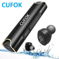 CUFOK S2 True Wireless Bluetooth Earphones Mini TWS Earbuds Stereo Music Headset Handsfree For Apple Phone iPhone X Samsung