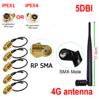 Eoth 1 2 5p 4G lte antenna 5dbi SMA Male Connector Plug for huawei router ipex 1 4 mhf4 pigtail cable sma female wireless modem