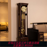 歐式時鐘 德國赫姆勒紅木落地鐘客廳輕奢新中式歐式現代簡約立鐘大座鐘擺鐘