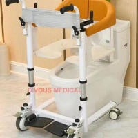 New Product Home Care Commode Toilet Shower Pantient Transfer Chair Moving Wheelchair