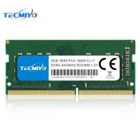 TECMIYO 8GB DDR4 2400MHz Sodimm Ram PC4-19200S Notebook Memory RAM 1RX8/2RX8 in Random 1.2V for Laptop