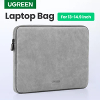 UGREEN 13-14.9 Inch Leather Laptop Bag for Macbook Air Macbook Pro 13 Notebook Bag Case for iPad Pro Air Laptop Sleeve Case