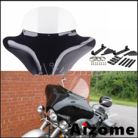 Motorcycle Batwing Fairing Cover Headlight Windshield Wind Deflector For Hyosung ST7 Deluxe GV250 GV650 Aquila Cruiser Motorbike