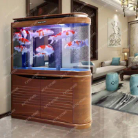 Bullet Fish Tank Screen Living Room Aquarium U-Shaped