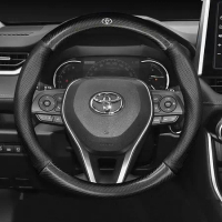 Sarung Stir Carbon Mobil Cover Steer Setir Mobil Universal Honda Brio Avanza Innova Sigra Calya Rush