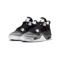 【NIKE 耐吉】Air Jordan 4 Retro Fear 恐懼黑 GS FQ8213-002(AJ4 驚艷 有型 休閒鞋 大童鞋)