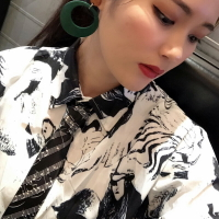 韓版時尚鋼琴ins領帶5cm男女學生音符個性土酷蹦迪嘻哈音樂窄領帶