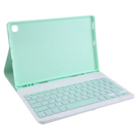 Tablet Cover for Samsung Galaxy Tab S6 Lite 10.4 Inch P610 P613 P615 P619 Bluetooth Keyboard Case with Keyboard Green