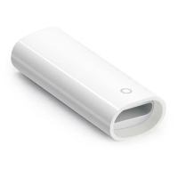 【UniSync】蘋果Apple Pencil lightning母對母充電延長轉接頭 白