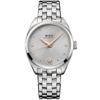 MIDO美度 官方授權 Belluna雋永系列 皇室經典機械腕錶 母親節 禮物 33.4mm/M0243071107600
