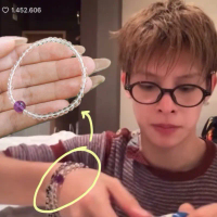Vòng tay remake Chêms James Bracelet Cortis phối đá thiên nhiên Amethyst Clear Quartz dễ thương xinh