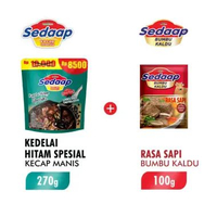 Paket Sedaap B [ Sedaap Kecap 270 g + Bumbu Sedaap Kaldu Sapi 100 g ]