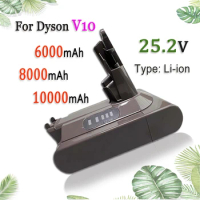 V10 SV12 Rechargeable Battery 25.2V 6000/8000/10000mAh For Dyson V10 Absolute Replaceable Fluffy Cyclone Vacuum Cleaner Battery