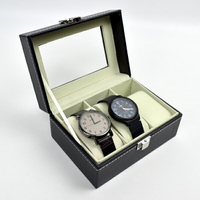 手錶盒 質感皮革收納盒(3支裝)【NAWA25】