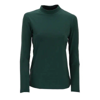 【Wildland 荒野】女 遠紅外線彈性保暖衣-深綠 W2651-02(保暖上衣/長袖上衣/彈性上衣)