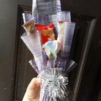 Set Boquet Kustom dengan Rangka Berkualitas. mini saiz. rangka shaja