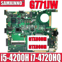 SAMXINNO G771JW Laptop Motherboard for ASUS G771JM G771JW G771J Laptop Mainboard W/ i5-4200H i7-4720HQ CPU GTX960M/GTX860M GPU