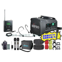 【MIPRO】MIPRO MA-100 單頻UHF無線喊話器擴音機 教學廣播攜帶方便(麥克風多型式 加碼超多贈品)