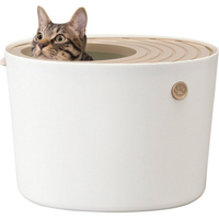 『寵喵樂旗艦店』日本IRIS《立桶式貓便箱-小-PUNT-430-兩色》防潑砂 貓便盆