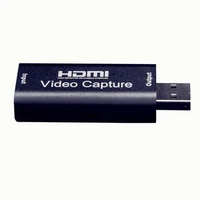 40pcs Mini Video Capture Card USB 2.0 HDMI Video Capture Grabber Phone Game HD Camera Capture Recording live Streaming Broadcast
