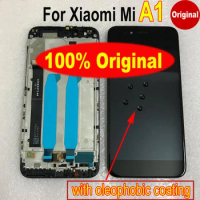 Best Working 100% Original Mi5x LCD Display Touch Screen Digitizer Assembly Sensor with Frame For Xiaomi Mi A1 MiA1 MA1 5X M5X